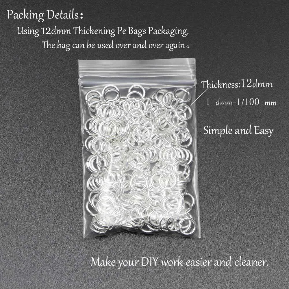 DIY Jewelry Jump Rings - 50-200pcs Split Ring Connectors 3-20mm for Handmade Accessories and Craft Making Supplies
