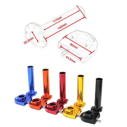 ZSDTRP 7/8" Aluminum Quick Action Throttle Grip Set – Twist Gas Throttle with Cable for 50cc, 110cc, 125cc Dirt & Pit Bikes
