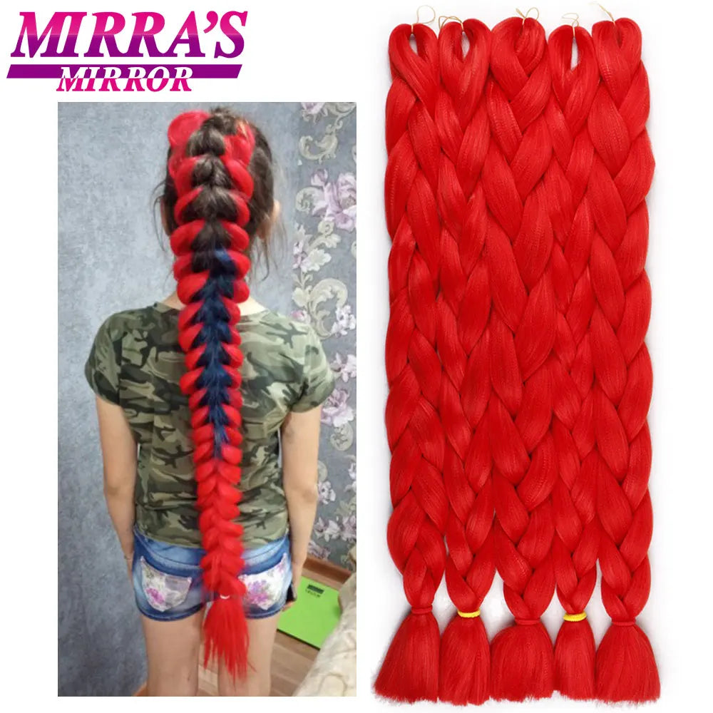 41" Jumbo Braiding Hair Extensions – Purple, Pink & Blue Ombre Synthetic Hair for Box Braids, Wholesale Support