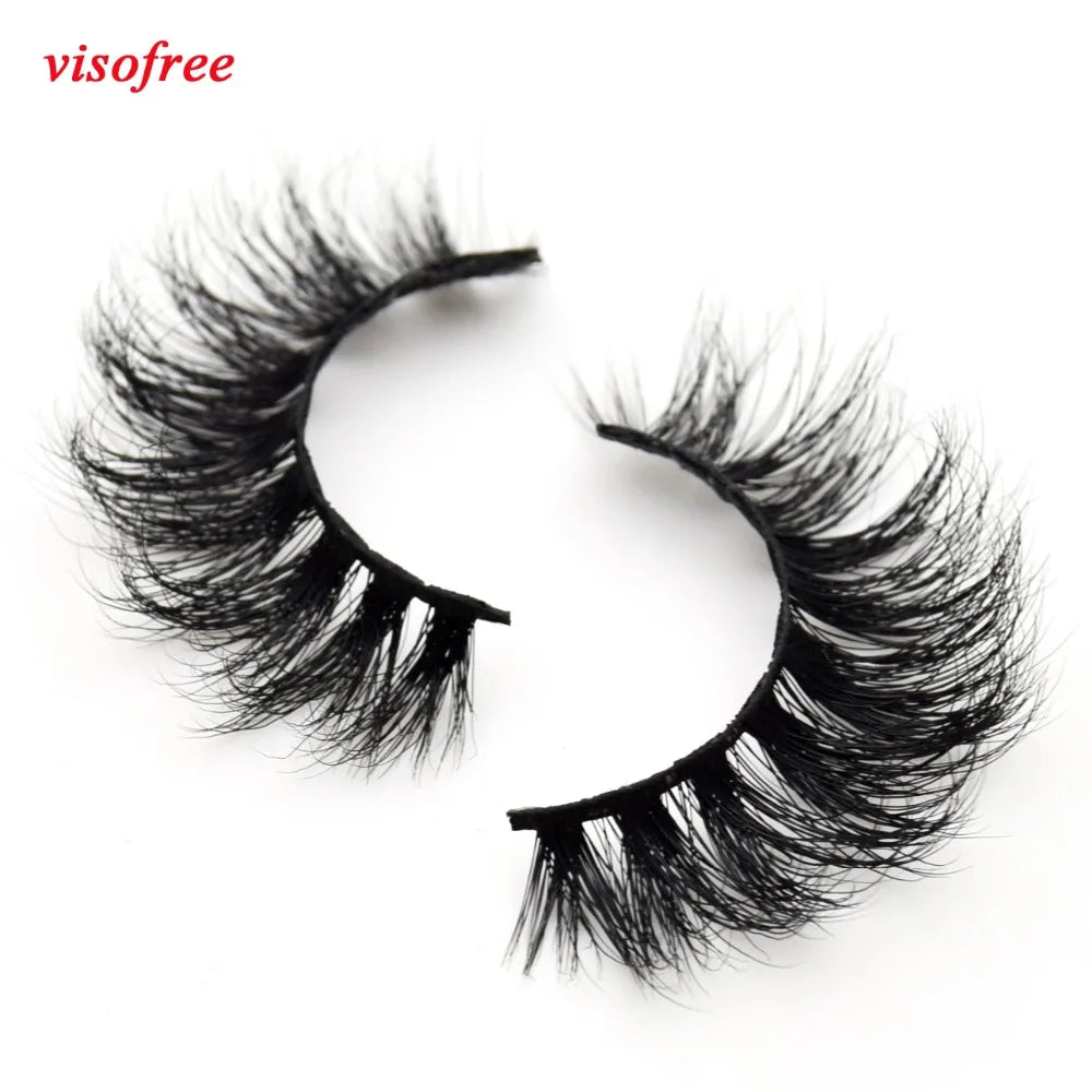 Visofree 3D Mink Lashes – High Volume Natural Black False Eyelashes #108, #109, #110