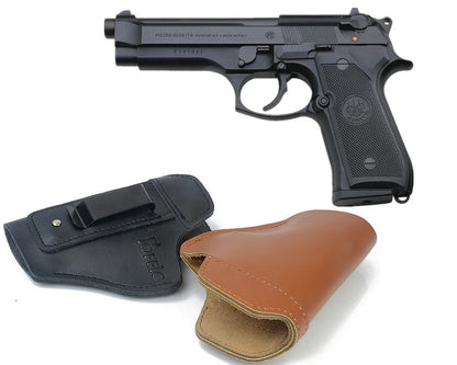 Concealed Leather IWB Gun Holster – Quick Draw Carry for Beretta M92, 92A1, 84 Cheetah & M-87 Cheetah