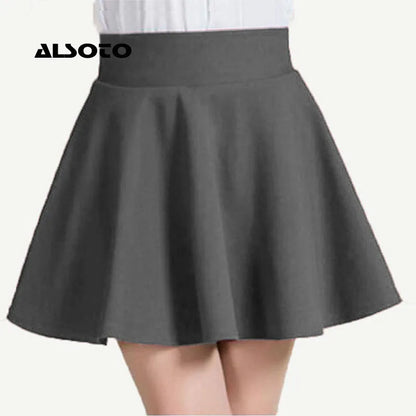 ALSOTO 2024 Women’s Elastic Waist Midi & Mini Skirt – Winter & Summer Fashion Saia Feminina