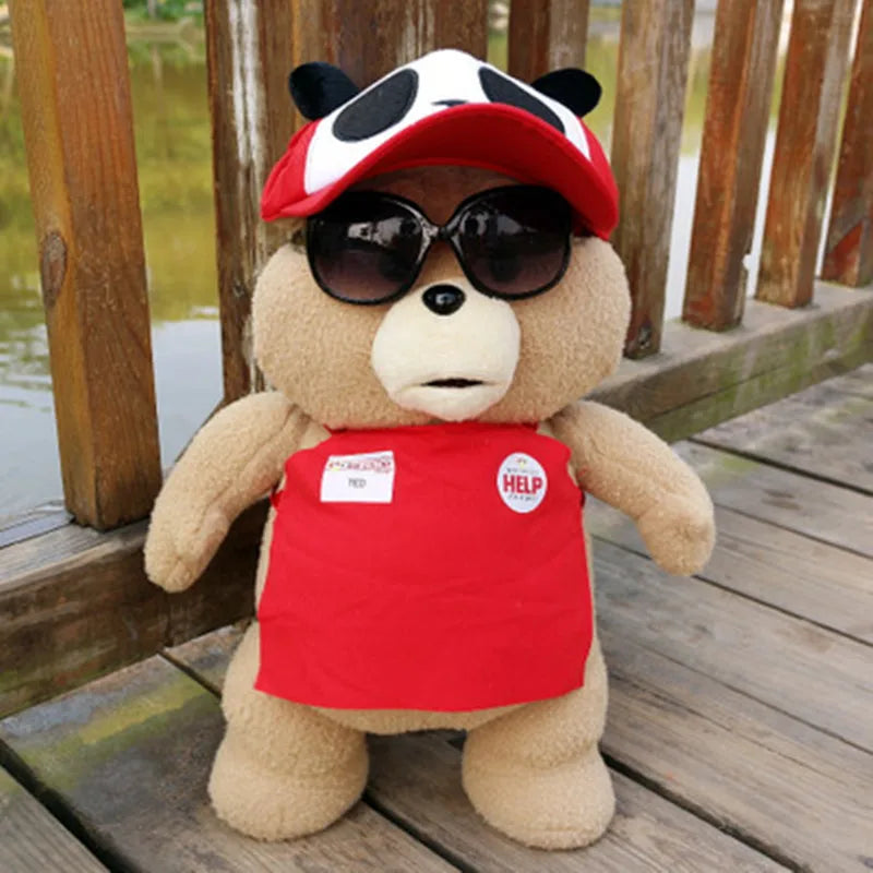 Ted 2 Movie Teddy Bear Plush Toy - 45cm Soft Stuffed Animal Birthday Gift with Apron