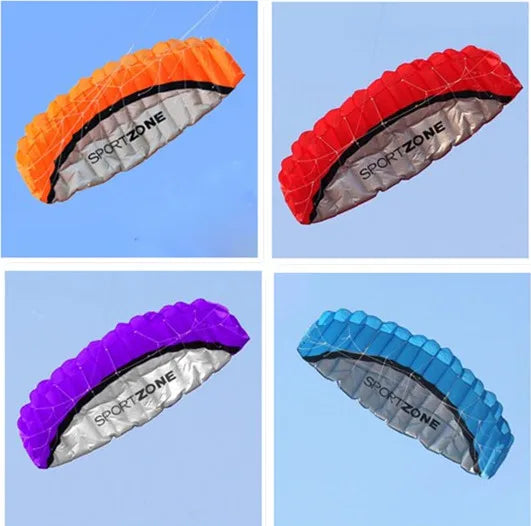 1.8M Dual Line Parafoil Kite - 4 Color Parachute Sports Beach Kite Easy to Fly