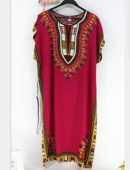 Women’s Cotton Nightgown - Vintage Loose Fit Summer Sleepshirt with Belt, Comfortable Plus Size Night Dress
