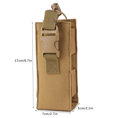 MOLLE Water Bottle Holster Pouch - Outdoor Sports, Hiking, Camping & Travel Canteen Holder EDC Tool Waist Bag