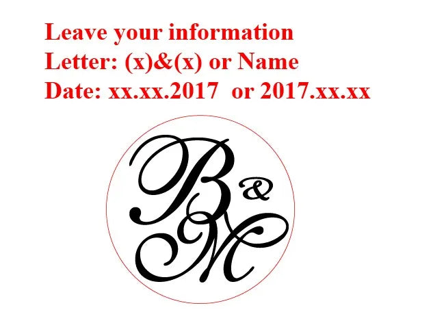 Custom Brass Wax Seal Stamp with 2 Initials & Wreath – Vintage Reusable DIY Wedding & Letter Stamp with Free Engraving