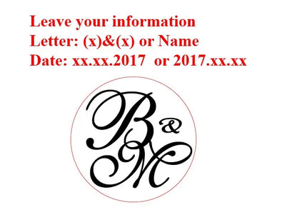 Custom Brass Wax Seal Stamp with 2 Initials & Wreath – Vintage Reusable DIY Wedding & Letter Stamp with Free Engraving