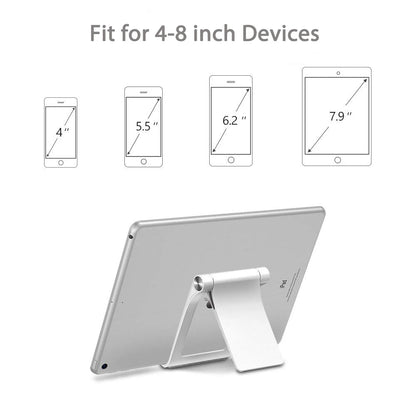 Untoom Adjustable Foldable Phone & Tablet Stand – Desk Holder for iPhone 15, 14 Pro Max and Universal Devices