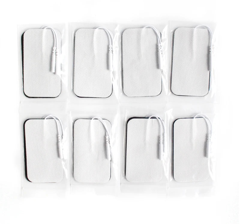 5×9cm Non-Woven Electrode Pads – 2mm Plug for TENS Muscle Stimulator & Acupuncture Machine, Gel Patch Accessories