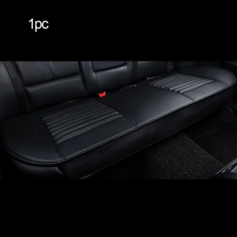 Universal Leather Car Seat Covers - Seat Cushion Protector Mats for Auto Interiors