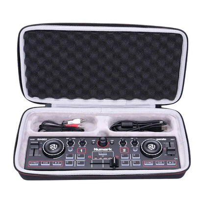 LTGEM EVA Waterproof Hard Carrying Case for Numark DJ2GO2 Pocket DJ Controller – Shockproof Travel Storage Protection Bag