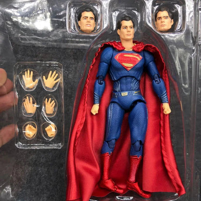 16cm DC Superman MAFEX 057 Action Figure — Justice League Collectible Model, BJD Toy Gift