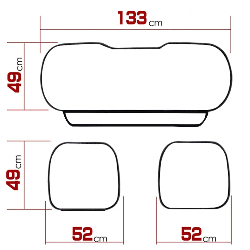 Universal Leather Car Seat Covers - Seat Cushion Protector Mats for Auto Interiors
