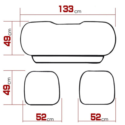 Universal Leather Car Seat Covers - Seat Cushion Protector Mats for Auto Interiors