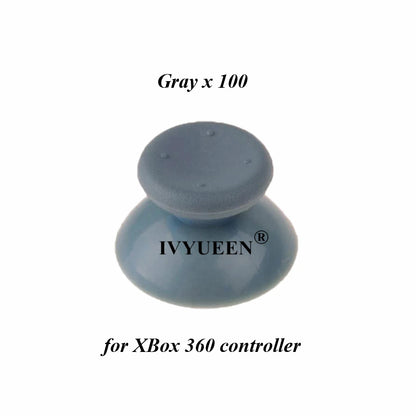 IVYUEEN 100PCS Black Analog Stick Caps – Thumb Grip Covers for PS5, PS4, PS3 & Xbox Controllers
