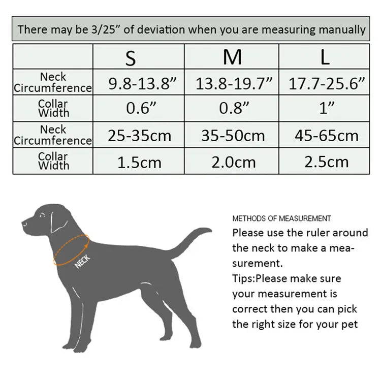Truelove Reflective Dog Collar Set – Adjustable, Padded Soft Nylon for Small, Medium & Large Dogs, TLC5271