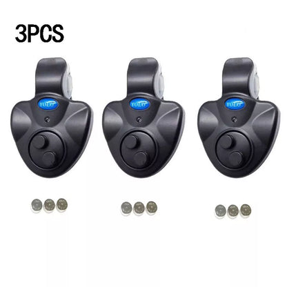 Fishing Fish Bite Alarm - Electronic Buzzer for Fishing Rod with Loud Siren, Daytime/Night Indicator, Battery Included ( Model B154 )