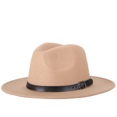 2022 Fashion Fedora Hat for Men & Women - Black Wool Blend Jazz Cap, Outdoor Casual Hat in X & XL Sizes