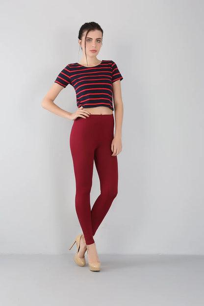 2023 Women's Bamboo Fiber High Elastic Slim Leggings – Plus Size 2XL-7XL, Spring & Summer Fashion