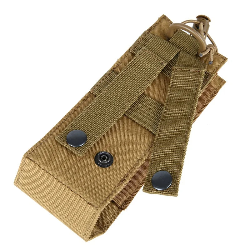 MOLLE Water Bottle Holster Pouch - Outdoor Sports, Hiking, Camping & Travel Canteen Holder EDC Tool Waist Bag
