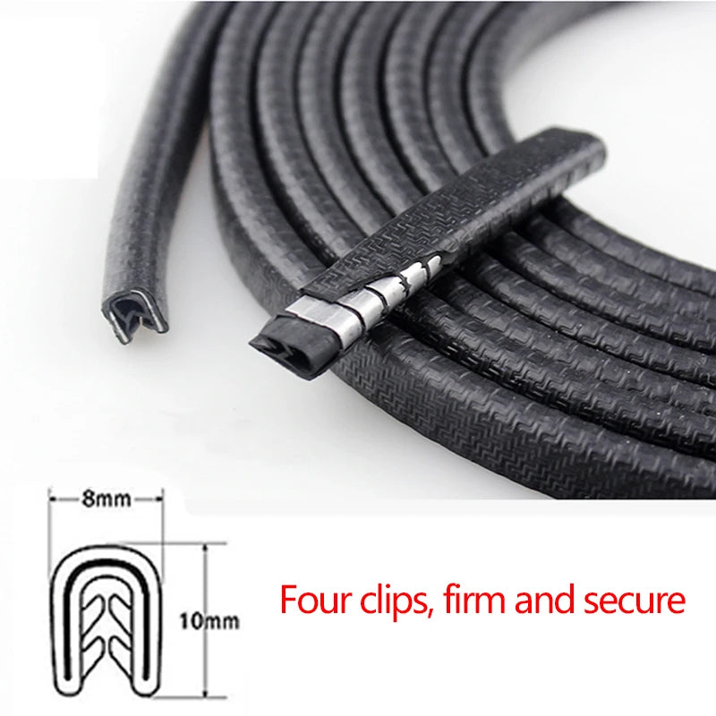 Universal Car Door Edge Protector - Auto Door Guard Protective Strips for Automobiles, Trunk, Hood Sealant Strip