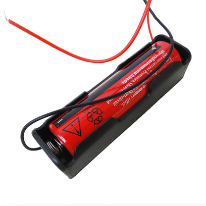 Black 18650 Battery Holder - 3.7V Rechargeable Li-Ion Battery Clip Case Storage Box