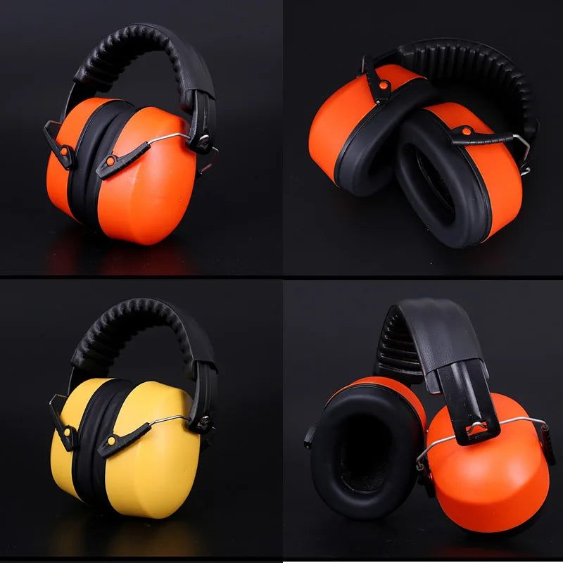 Work Safety Earmuffs – Anti-Noise Portable Ear Protectors for Work, Study, Sleeping, Woodwork & Shooting
