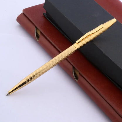 Luxury Twist Wave Metal Ballpoint Pen – High-Quality Drawing & Writing Pen for Office and School