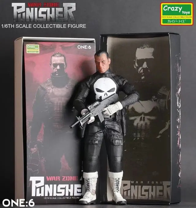Punisher War Zone Action Figure 1:6 Scale - 12 Inch PVC Collectible Model Toy for Display & Collection