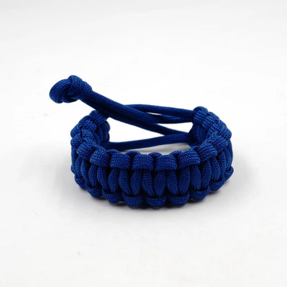 Adjustable Survival 550 Paracord Bracelet - Emergency Parachute Cord, Ideal for Camping, Hiking & Outdoor Adventures