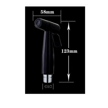 New Handheld Bidet Toilet Sprayer — Luxurious Portable Shattaf with Black Matt Alba Plate for Bathroom