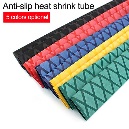 Anti-Slip Heat Shrink Tube for Fishing Rods — DIY Electrical Insulation, 5 Colors, 1M Length, Multiple Sizes 15-50mm