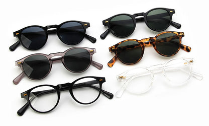 VIVIBEE 2025 Fashion Oval Small Sunglasses – Classic UV400 Clear Transparent Shades for Men & Women
