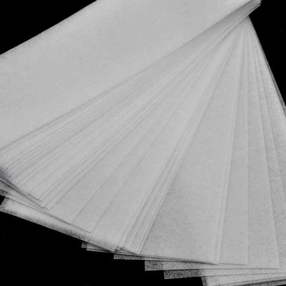 100pcs Hair Removal Wax Strip Paper Rolls – High Quality Nonwoven Body Cloth for Smooth Skin