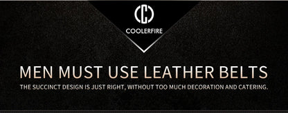 Men's High-Quality Genuine Leather Belt – Luxury Designer Cowskin Fashion Strap for Jeans & Cowboy Style