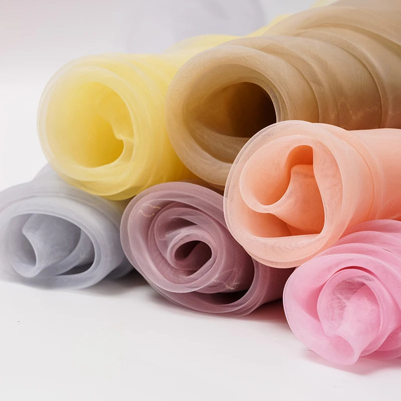 Sheer Organza Fabric Roll - Wedding Party Decoration Material For Romantic Birthday And Event Decor