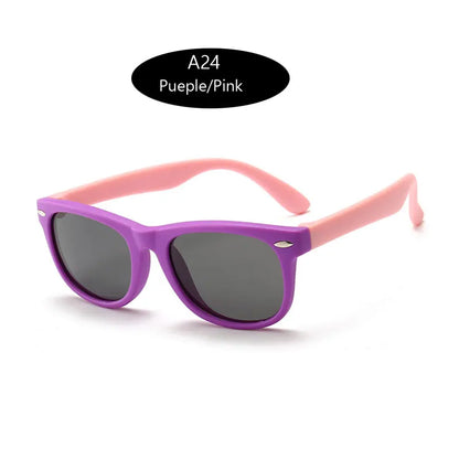 Kids Polarized Sunglasses – Classic Designer UV Protection Eyewear with TAC Lenses & TR90 Flexible Safety Frame for Boys & Girls