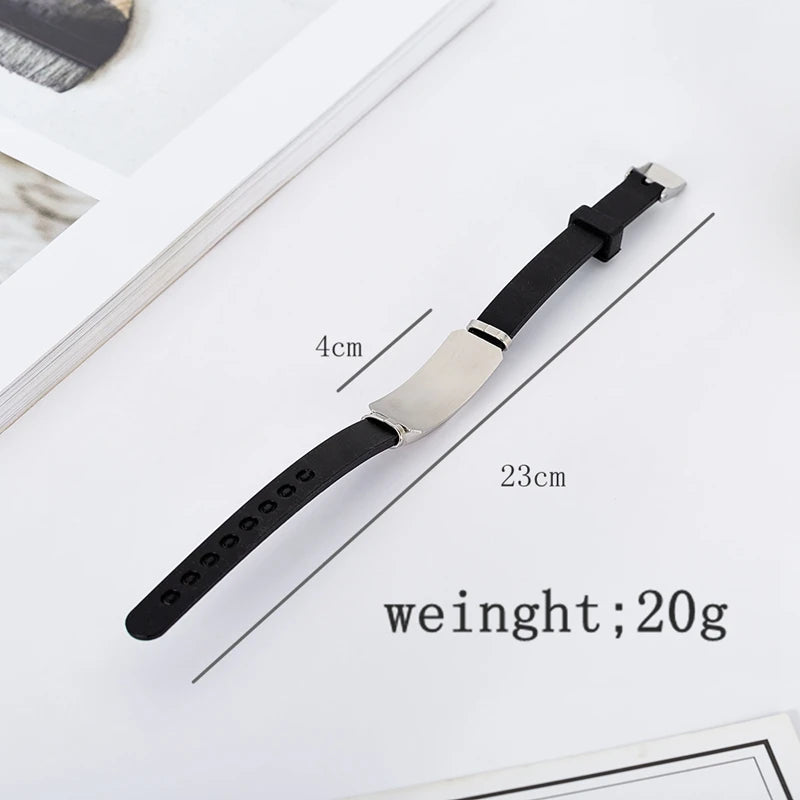 Cross Jesus Scripture Quote Bracelet – Christian Bible Verse Stainless Steel & Silicone Wristband