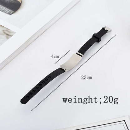 Cross Jesus Scripture Quote Bracelet – Christian Bible Verse Stainless Steel & Silicone Wristband