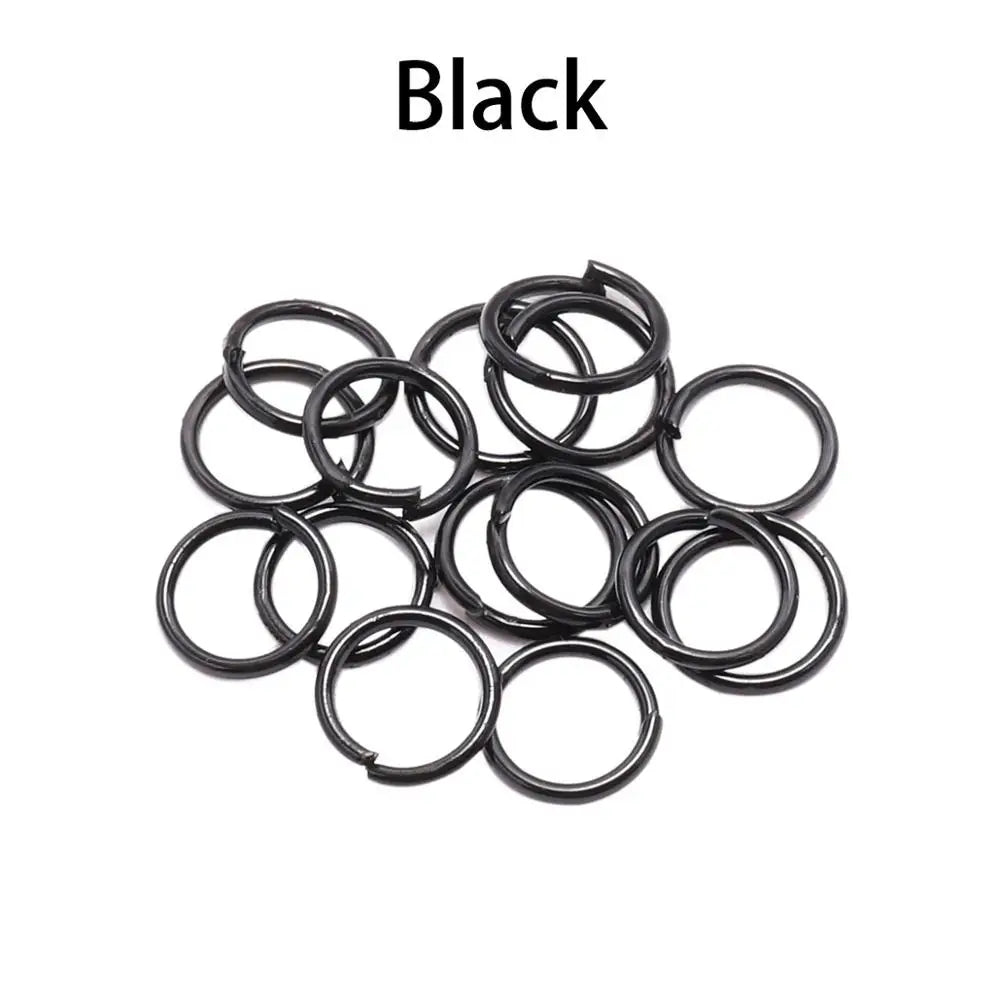 DIY Jewelry Jump Rings - 50-200pcs Split Ring Connectors 3-20mm for Handmade Accessories and Craft Making Supplies