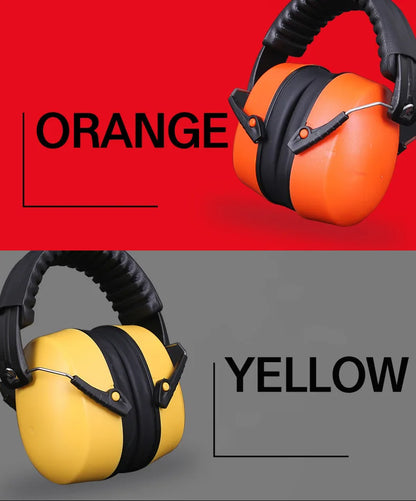 Work Safety Earmuffs – Anti-Noise Portable Ear Protectors for Work, Study, Sleeping, Woodwork & Shooting