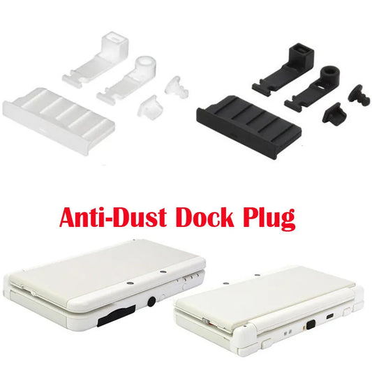 Silicone Anti-Dust Plug for Nintendo 3DS/2DS – Earphone Jack & Charging Port Dust-Proof Protector Cap