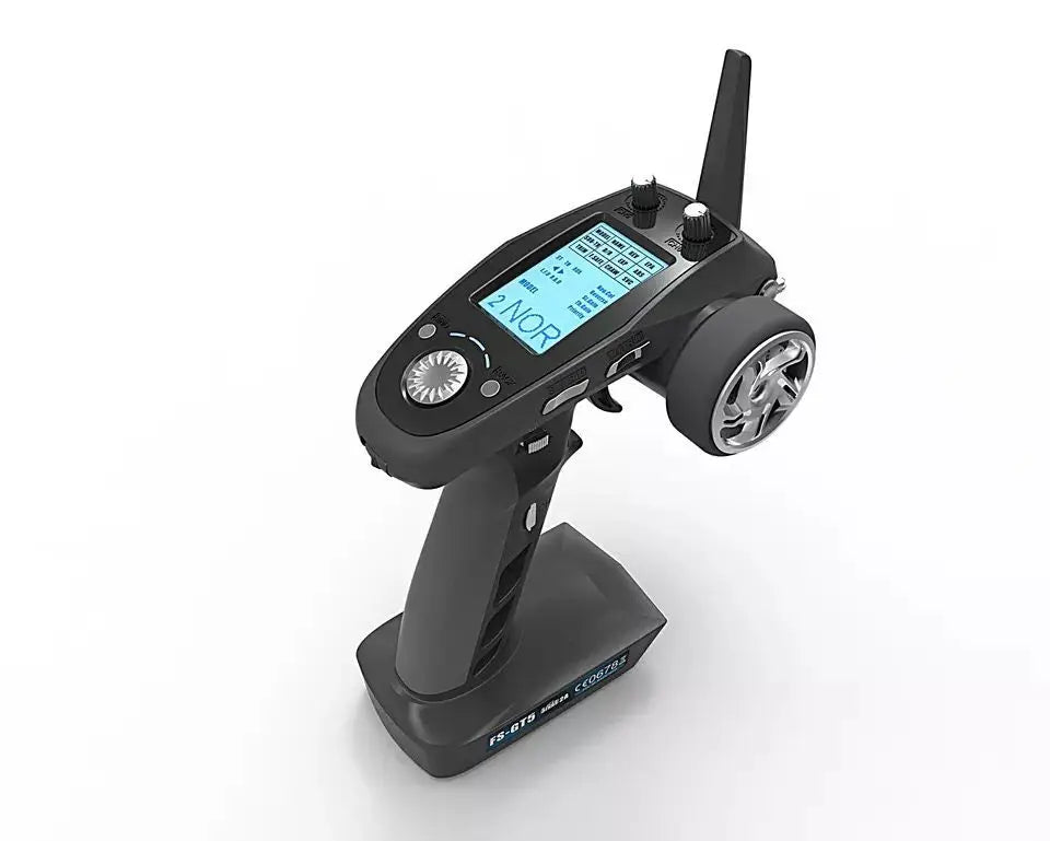 Flysky FS-GT5 2.4G 6CH Transmitter – FS-BS6 Receiver with Built-in Gyro & Fail-Safe for RC Car & Boat