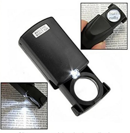 Portable 30X LED Magnifier — Acrylic Lens for Jewelry Appraisal, Reading, Sewing & Seniors