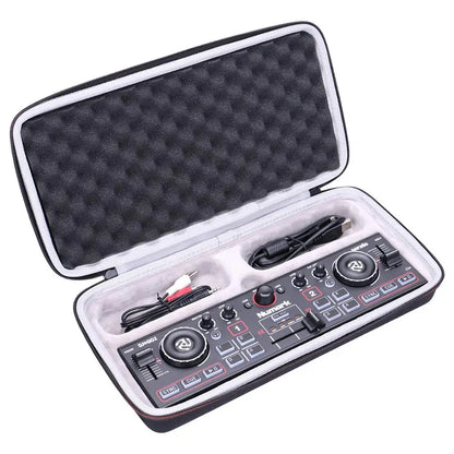 LTGEM EVA Waterproof Hard Carrying Case for Numark DJ2GO2 Pocket DJ Controller – Shockproof Travel Storage Protection Bag