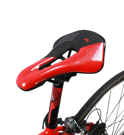 WEST BIKING Bicycle Saddle — Comfortable Hollow PU Leather Bike Seat | Wear-Resistant Road Cycling Cushion