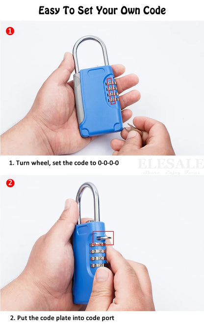 High-Quality Hidden Key Safe Box – 4-Digit Password Lock with Hook (Mini Metal Secret Storage for Home, Villa, Caravan)