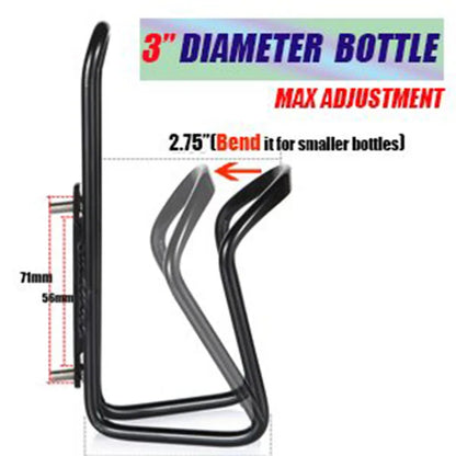 GoByGo Aluminum Alloy Bike Water Bottle Holder – Mount for Mountain & Folding Bikes, 5 Color Options