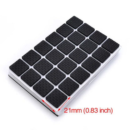 KAK Self-Adhesive Furniture Leg Felt Pads, Anti-Slip Rug Mat Bumper, 1-24PCS Chair Table Protector, Furniture Hardware Damper